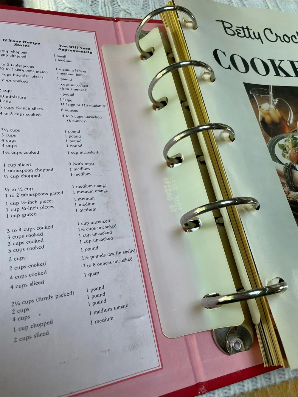 VTG 1991 Betty Crocker 40th Anniversary Cookbook binder 432 pages